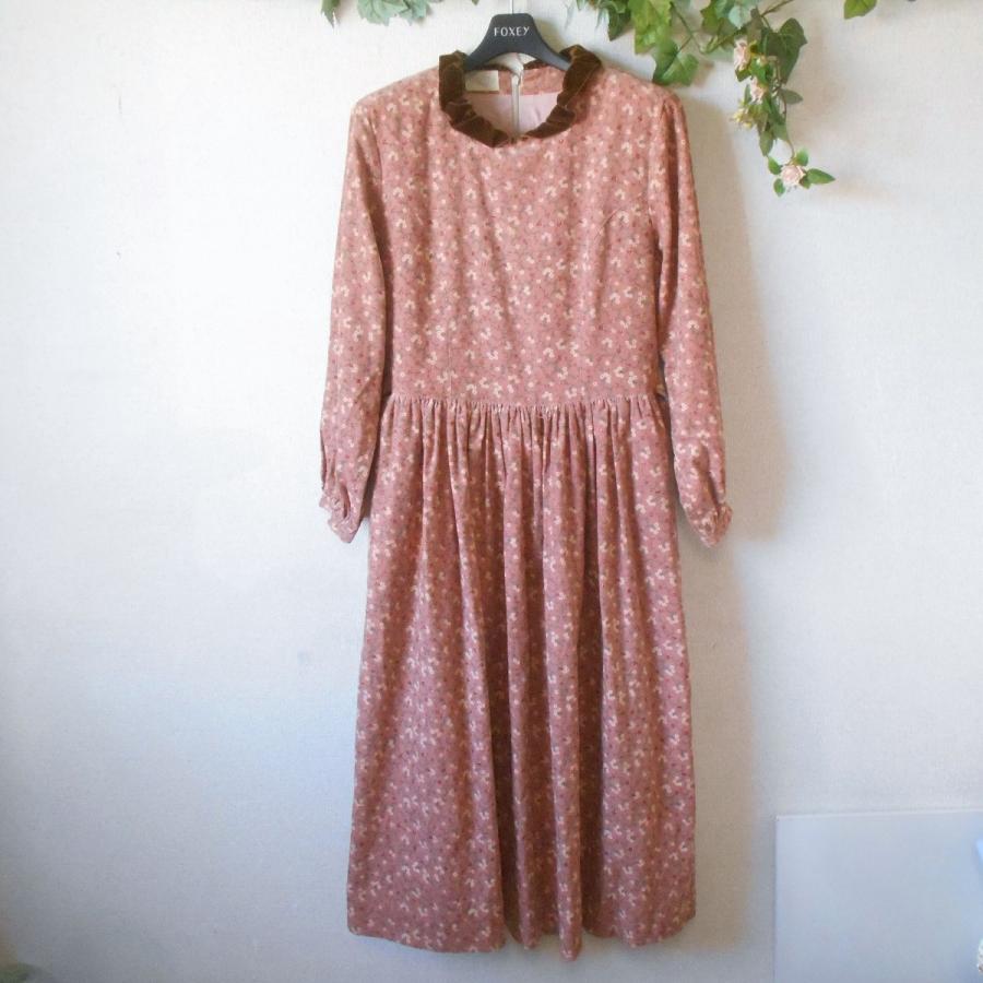 田園詩風ロングワンピース 田園詩 ＊ バラのロングワンピース