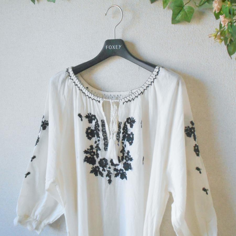 タグ付新品】ピンクハウスPink House刺繍シャツワンピース◇七分袖