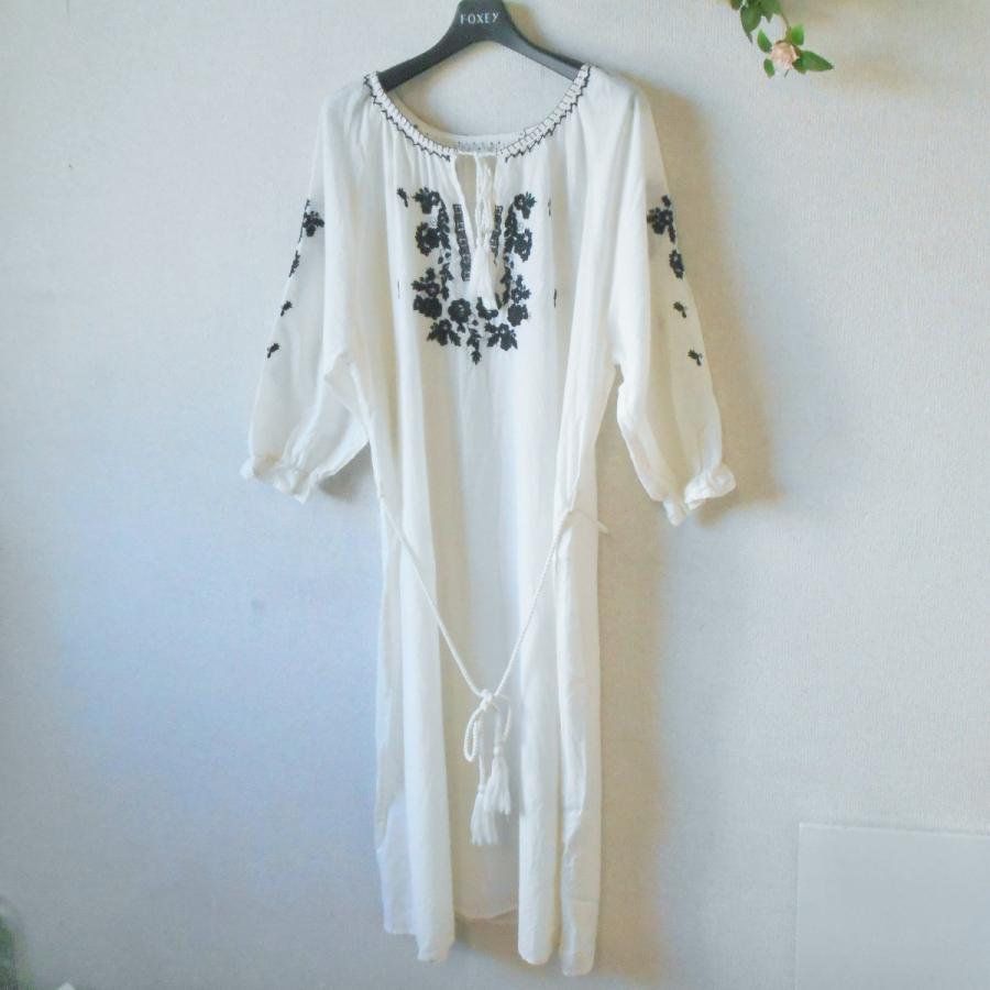 タグ付新品】ピンクハウスPink House刺繍シャツワンピース◇七分袖