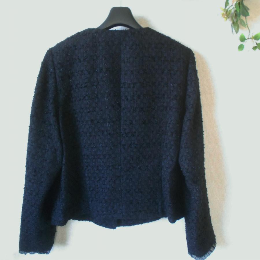PINK HOUSE ピンクハウス　ノーカラージャケット　タグ付き未使用 PINK HOUSE 新品 タグ付き 48000円 ピンクハウス PINKHOUSE ノー