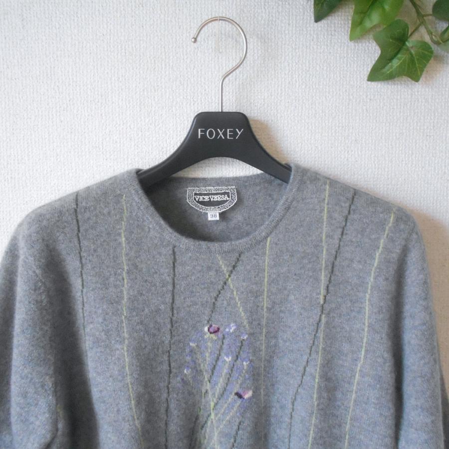 VICE VERSA バイスバーサ カシミヤ 100% セーター 5分袖 ニット  