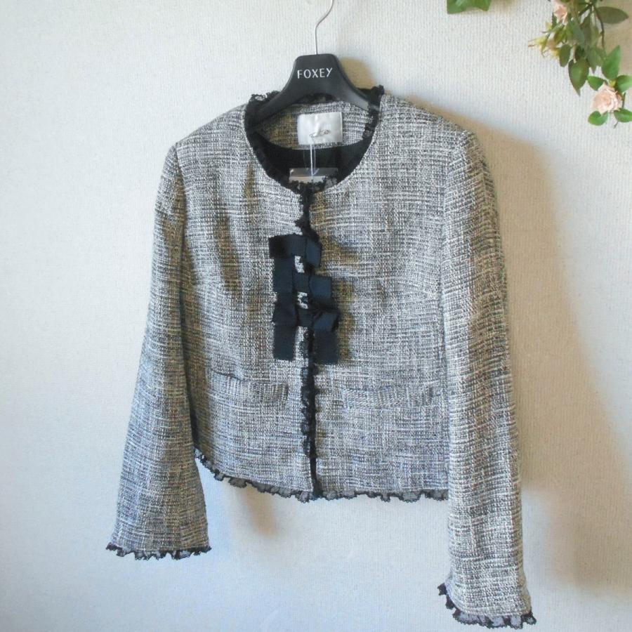 新品/Yori/ムネポケットフリルジャケット/ホワイト タグあり ヨリ