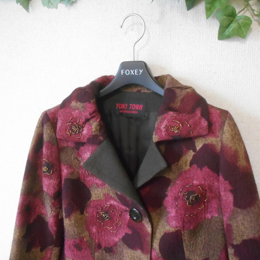タグ付き　ユキ トリイ YUKI TORII ショート コート 40 ユキトリイ YUKI TORII オム ステンカラーコート ショート丈 Lの通販