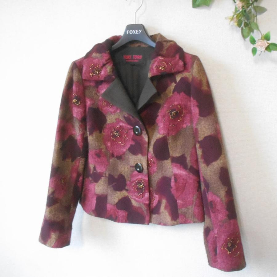 タグ付き　ユキ トリイ YUKI TORII ショート コート 40 ユキトリイ YUKI TORII オム ステンカラーコート ショート丈 Lの通販