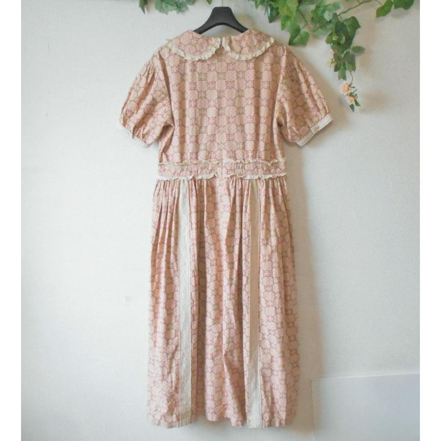 稀少❣️STREET ORGAN 裏起毛綿ワンピース❣️Ｍサイズ　わんちゃん柄 ストリートオルガン STREET ORGAN ワンピース M レトロ アンティーク