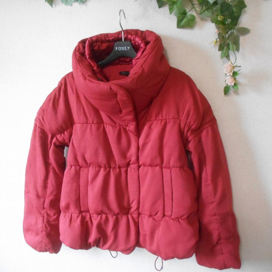 theory セオリー ポリエステル オレンジ ダウンジャケット レディース 【中古】 theory（セオリー） ダウンジャケット 4 中綿 ダウン 100％ レディース