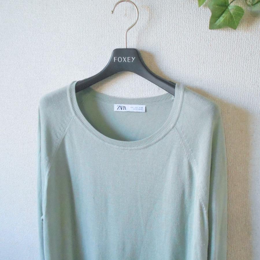ZARA ザラ 薄手 ニット セーター L レディース 春 秋 : リサイクル 