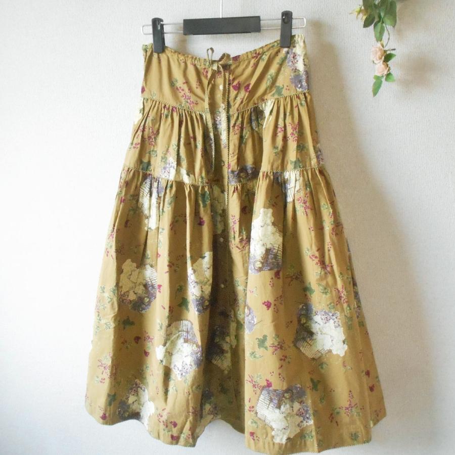 KANEKO ISAO（カネコイサオ） スカート ギャザー フルーツ 籠盛り