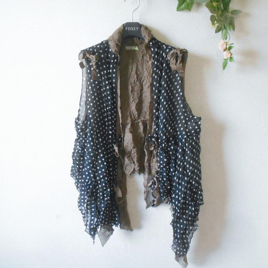 センソユニコ　ジレ snc ジウセンソユニコ 慈雨 Sensounico ベスト ジレ 40 黒