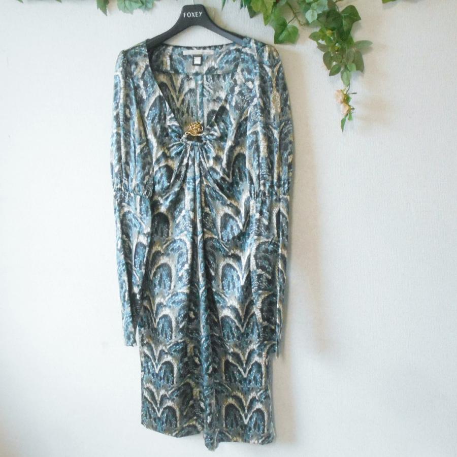 ロベルトカヴァッリ/ジャストカヴァリ 豹柄 アシンメトリー 絹