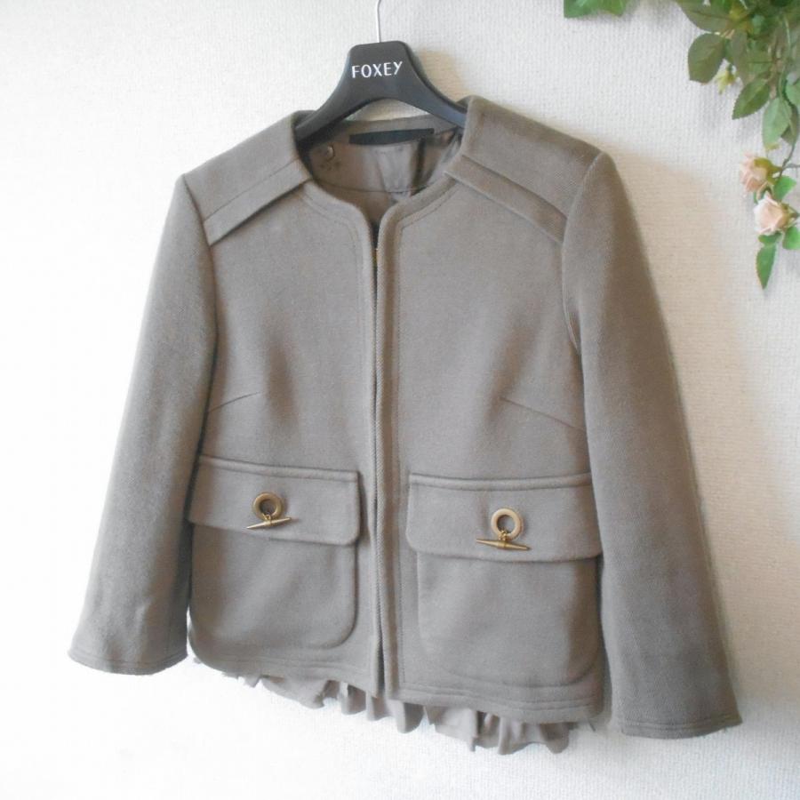 送料無料】 ihana ボア ノーカラー ジャケット 裏地付き 秋 冬