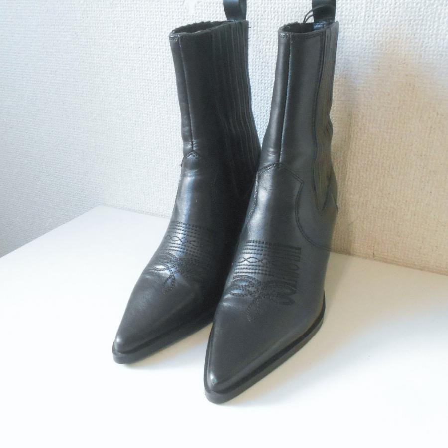 ZARA（ザラ） ブーツ 36 レディース 黒 : リサイクルマーケットママ