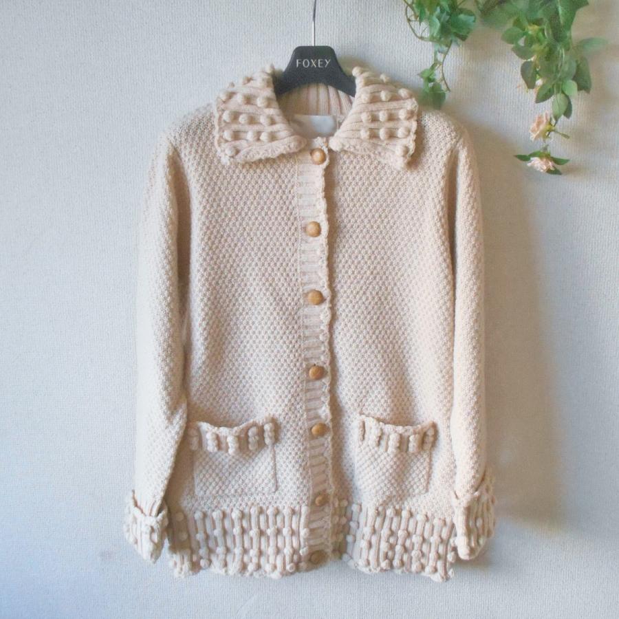 PINK HOUSE ブラックニットジャケット PINK HOUSE ニットジャケット