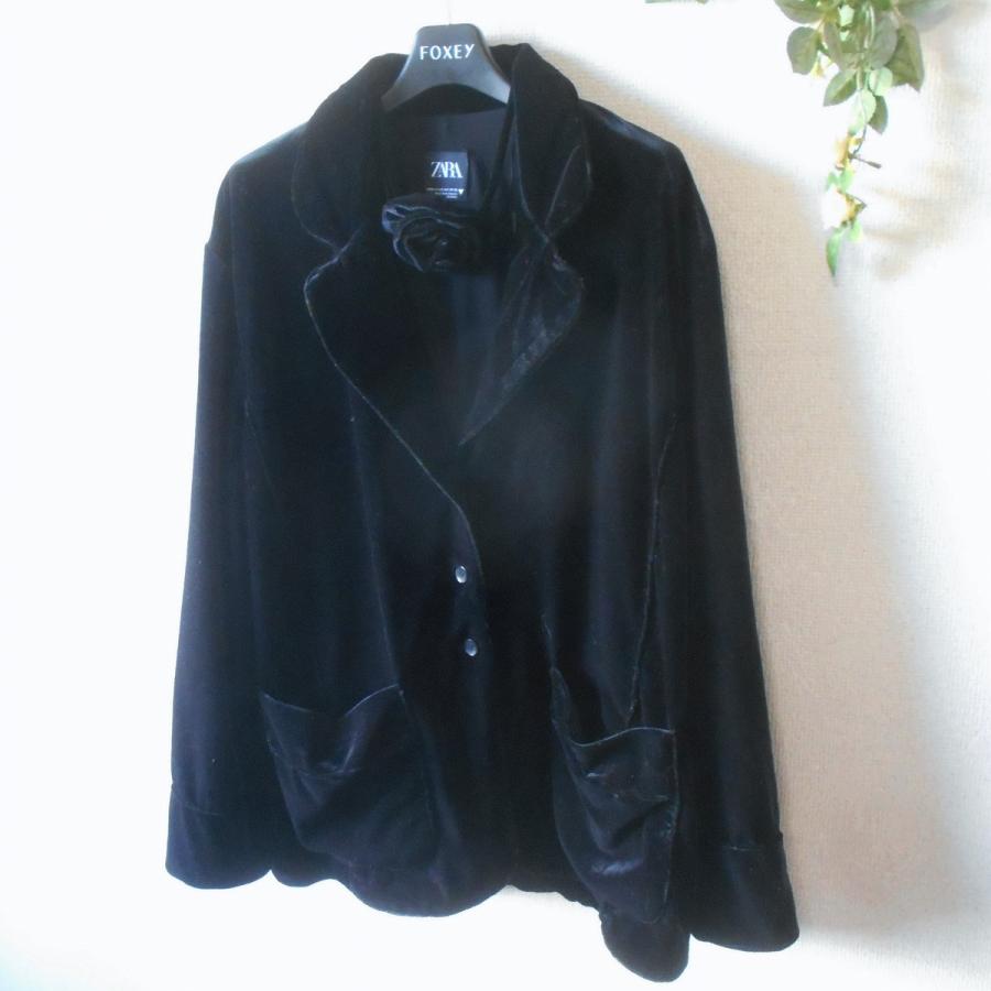 ZARA（ザラ） ジャケット レディース ベロア 秋 冬 チョーカー風