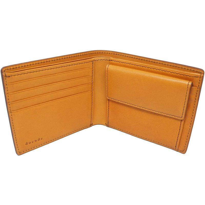 有名人芸能人 キャメル メンズ 財布 二つ折り 栃木レザー ドゥエンデ Duende 財布