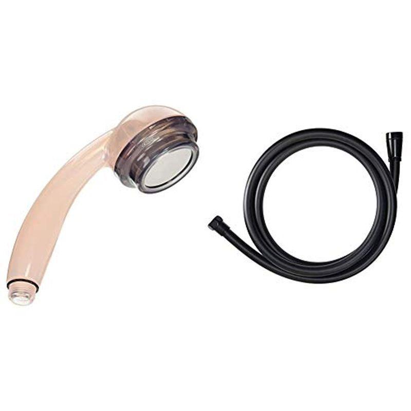 イオニックプラスビタミンcシャワー アラミック シャワーホース ブラックセット インジケータ付 Arromic Mamarustore シャワーヘッド シャワーホース 塩素除去 塩素除去 ブラックセット