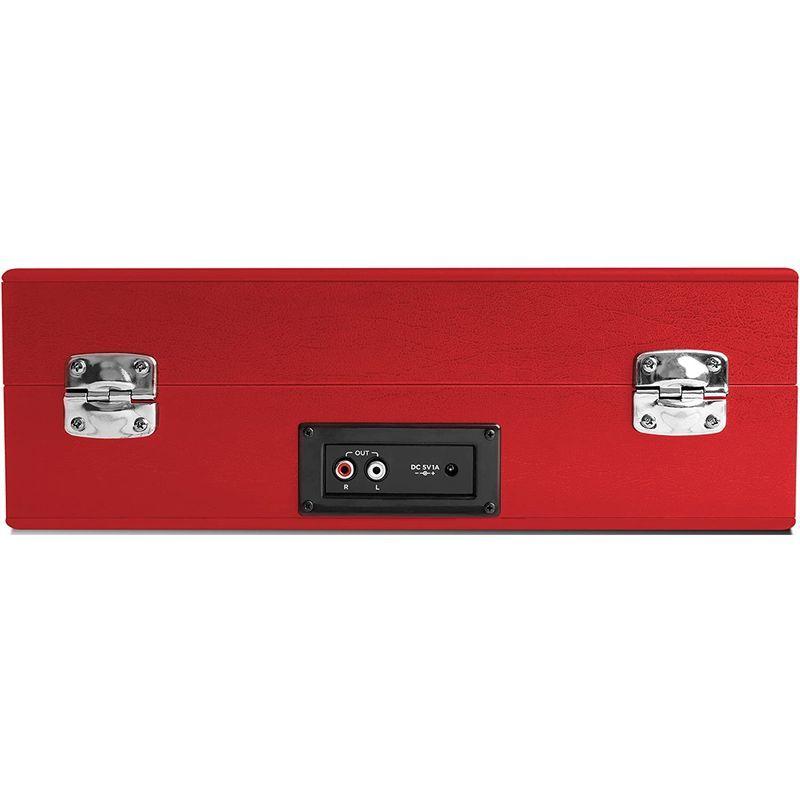 ION Audioポータブルレコードプレーヤー スーツケース型 スピーカー内蔵持ち運び 電池でも稼働 Vinyl Transport 赤 Audioポータブルレコードプレーヤー スーツケース型 スピーカー内蔵持ち運び 電池でも稼働 Vinyl Transport 赤