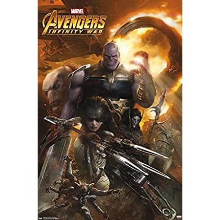 人気の トレンド国際Avengers : infinity war-evilグループ壁ポスター 22.375" x 34" POD16446 ポスター