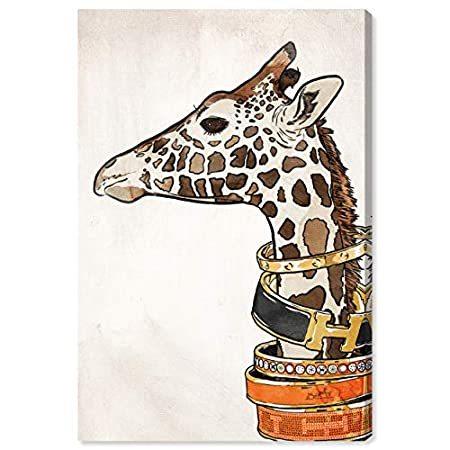 【税込?送料無料】 Wild The Giraffe' 'Luxurious Gal Oliver Animals M Collection Decor Art Wall 日本画