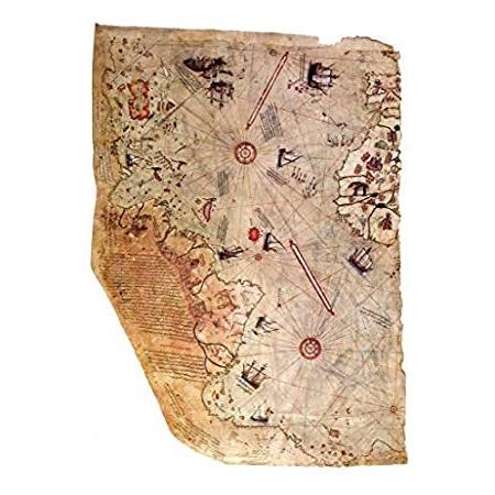 【返品送料無料】 Piri Detail in Cities with Map World Travel Map World Historical 1513 Reis 子供用学習机付属品、パーツ