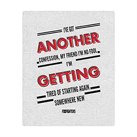 安価 ワタナベ X 8 Art Wall Lyrics You Song Of Fighters Best Foo 10 Music Typographic ポスター Tsinavos Gr