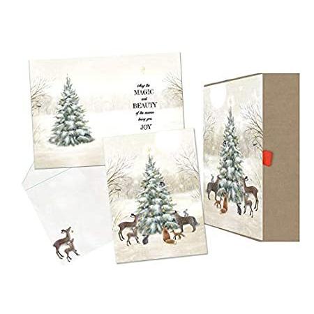 パーミングアーツ Performing Arts ボックス入りクリスマスカード ツリーデコレーション アニマルカード キラキラ装飾 フルカラーデザ Ooxvce2bfy Injurycareresearch Com