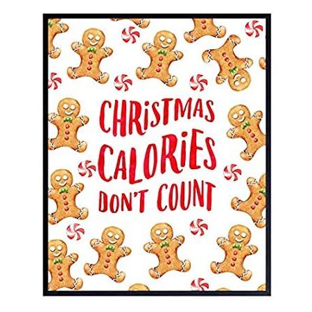 いラインアップ Cute Christmas Holiday Decorations Wall Decor - Vintage Gingerbread Cookies ポスター