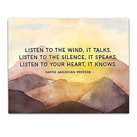 2022超人気 激安 quot;Listen to the Wind it Talks. Listen Silence.quot; - Native American Pr dod.vos-sps-jicin.cz dod.vos-sps-jicin.cz