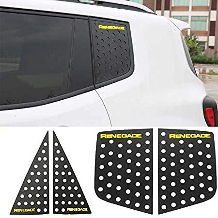 代引可 ステッカー車おしゃれrenegadecaryellowfrontandrearwindowaluminumalloycovers Exteriora 海外限定 Alarjaniplasticfactory Com