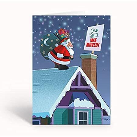 We Moved 面白い住所ホリデーカード 24枚の新しい住所クリスマスカード 封筒 面白い新しい住所カード パーソナライズ Jyipypexif Www Perlitowers Com