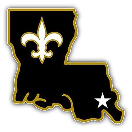 セントフットボール ニューオーリンズ シティ マップ ロゴ 車 バンパー ステッカー デカール 5インチ X 5インチ Ec05cxat4v ドレスアップ用品 Panamericanschool Pa Net