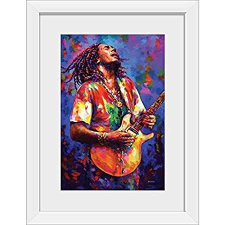 人気大割引 White Marley Bob GREATBIGCANVAS Framed Artwork Music Print, Art Wall ポスター