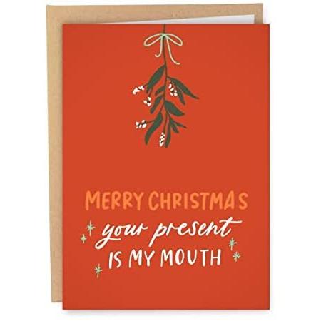 世界の 彼に 面白いクリスマスカード Greetings Sleazy Y 夫やボーイフレンド