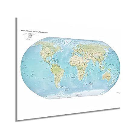 超ポイントアップ祭 Map World 2021 HISTORIX Poster World - Poster World the of Map Inch 18x24 - 子供用学習机付属品、パーツ