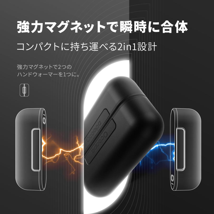 充電式カイロ 2個セット Ocoopa（オクーパ） UT2S 【2025年全米ベスト