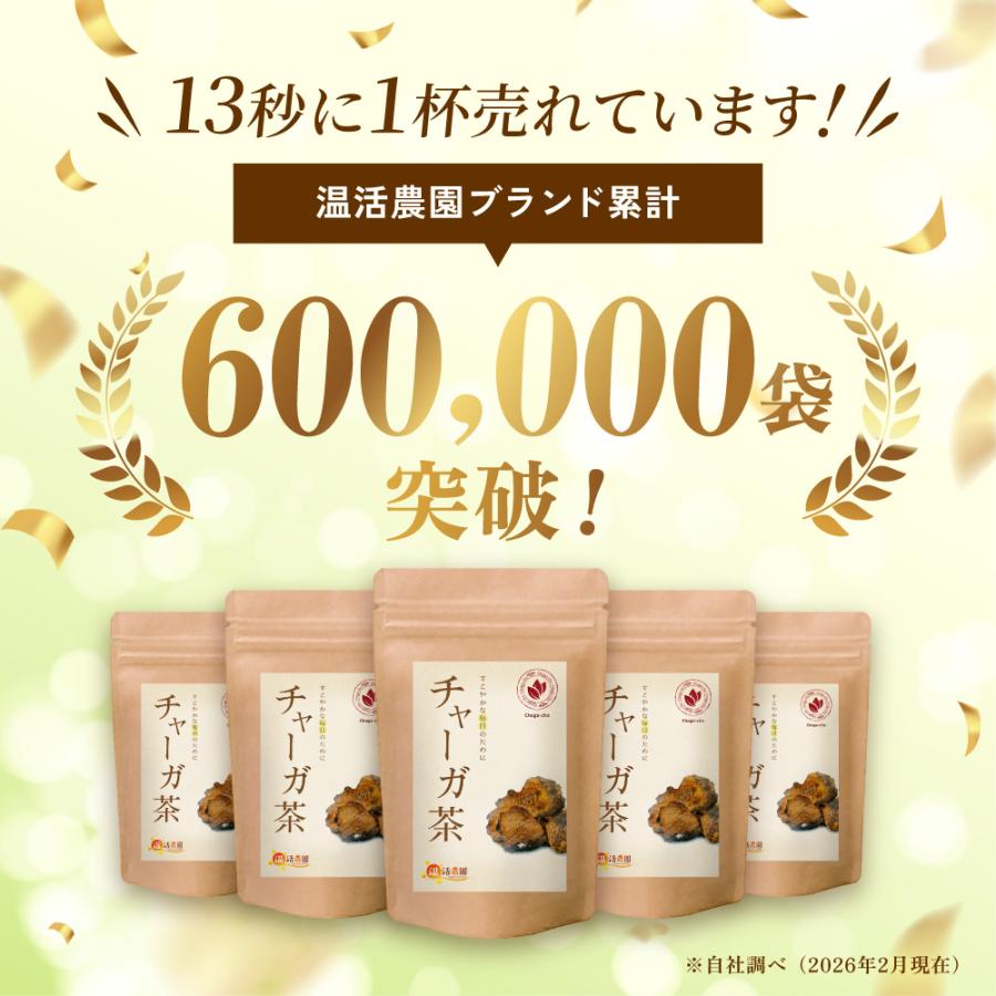 温活農園 チャーガ茶【ブランド累計60万袋】国内製造 ティーバッグ (2g