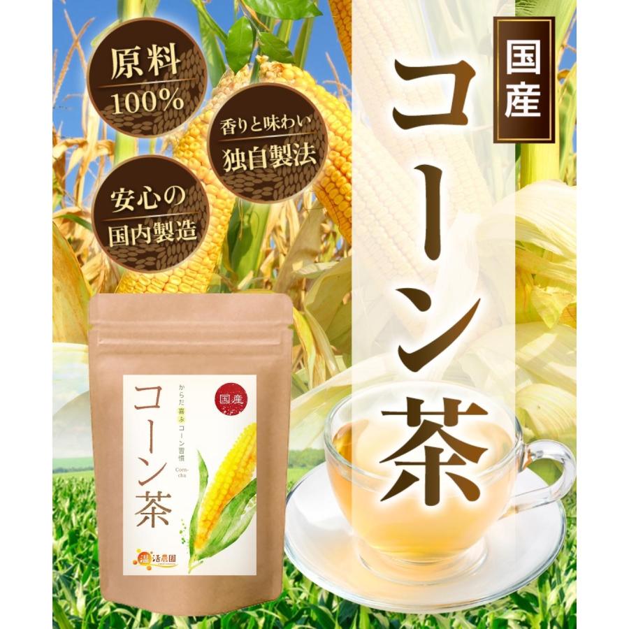 コーン茶【まとめ割2袋セット】国産 ティーバッグ (4g×40包) ノンカフェイン とうもろこし茶 とうもろこしのひげ茶 トウモロコシ茶 お茶 ハーブティー 健康茶 | 温活農園 | 03