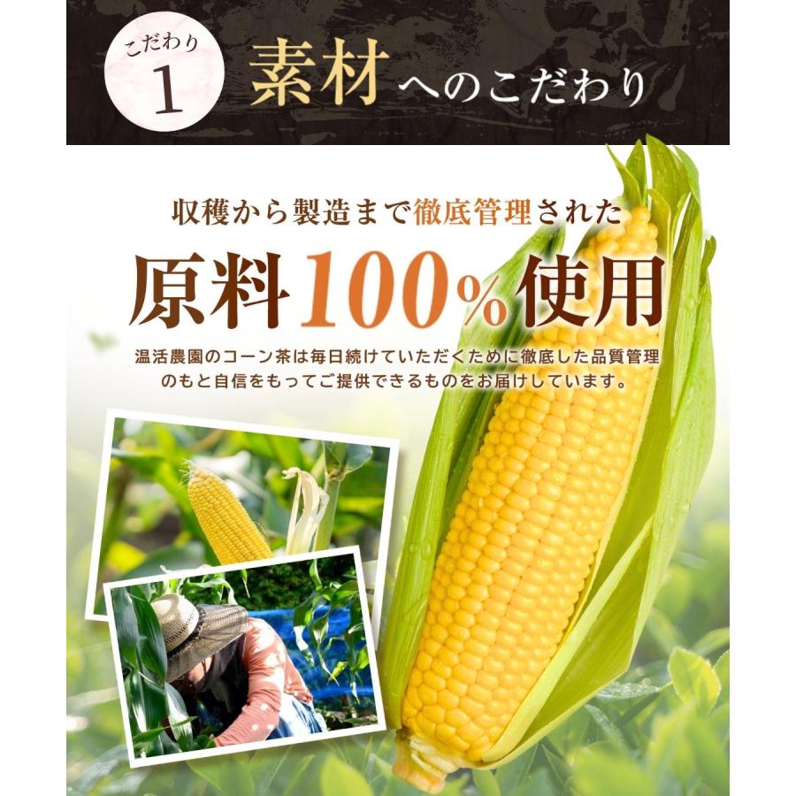 コーン茶【まとめ割2袋セット】国産 ティーバッグ (4g×40包) ノンカフェイン とうもろこし茶 とうもろこしのひげ茶 トウモロコシ茶 お茶 ハーブティー 健康茶 | 温活農園 | 08