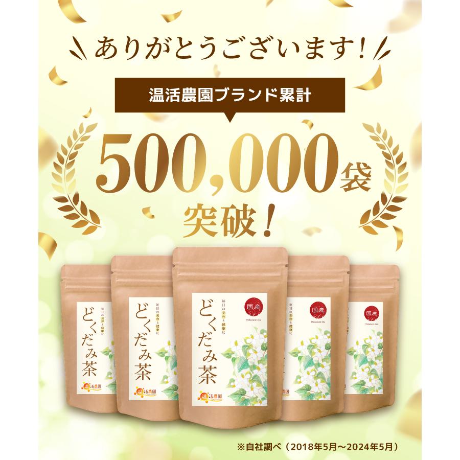 はぎ様】どくだみ茶小分けパック31個セット　10セット ティバッグ10個入✕2箱セット/ギフトボックス＆水引ゴム（赤）付
