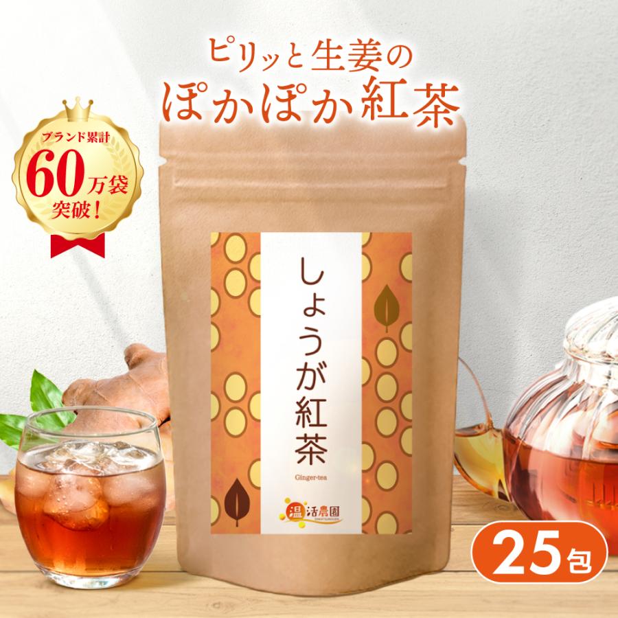 温活農園 しょうが紅茶【ブランド累計60万袋】しょうが湯 国内製造