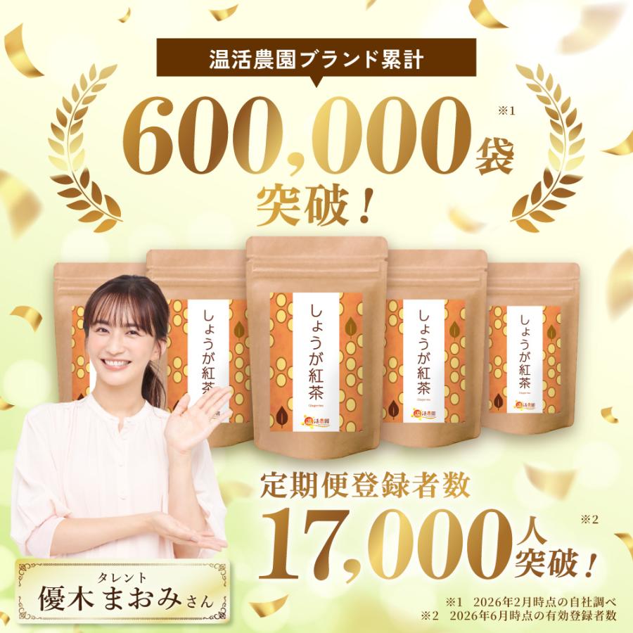 しょうが紅茶【まとめ割2袋セット】しょうが湯 国内製造 ティーバッグ (2g×25包) ショウガ紅茶 生姜紅茶 生姜茶 ジンジャーティー お茶 | 温活農園 | 01