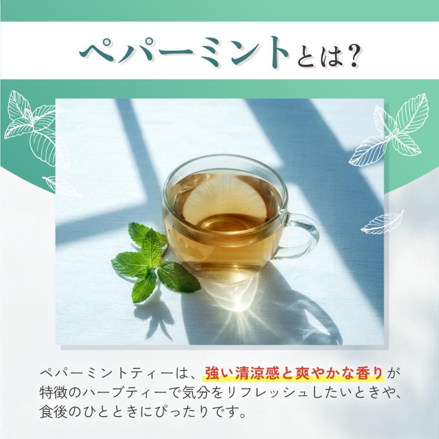 ペパーミントティー 有機 【ブランド累計60万袋】 ペパーミント ティーバッグ 20包 ノンカフェイン お茶 ハーブティー | 温活農園 | 03