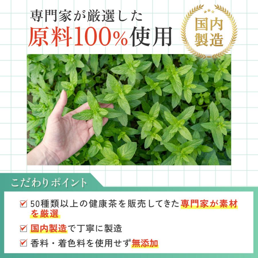 ペパーミントティー 有機 【ブランド累計60万袋】 ペパーミント ティーバッグ 20包 ノンカフェイン お茶 ハーブティー | 温活農園 | 05