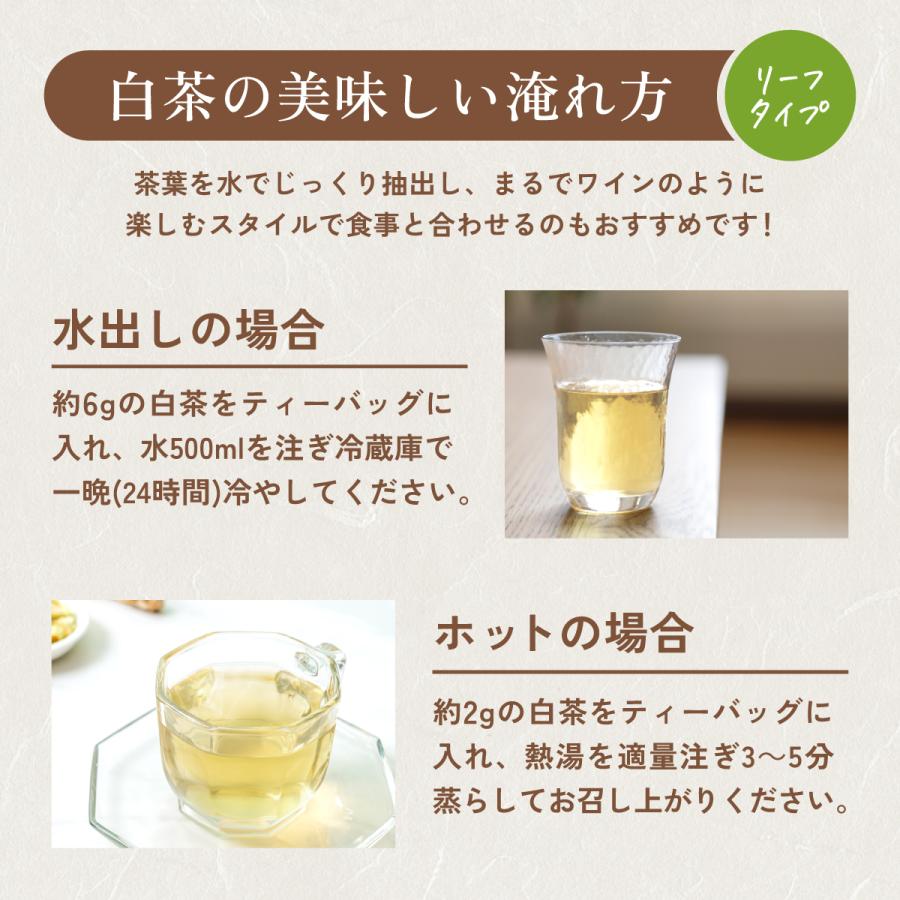 有機白茶 1.5g×20包  ティーバッグ  温活農園 公式 | 水出し ホワイトティー 有機JAS認証 ネパール産 ポリフェノール ビタミンC お茶 | 温活農園 | 06