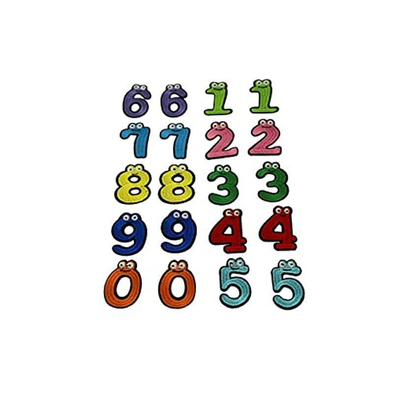 正規品 Speed Mao おめめが可愛い 数字 ワッペン アップリケ 枚セット アイロン接着 Www Jelecom Com Eg