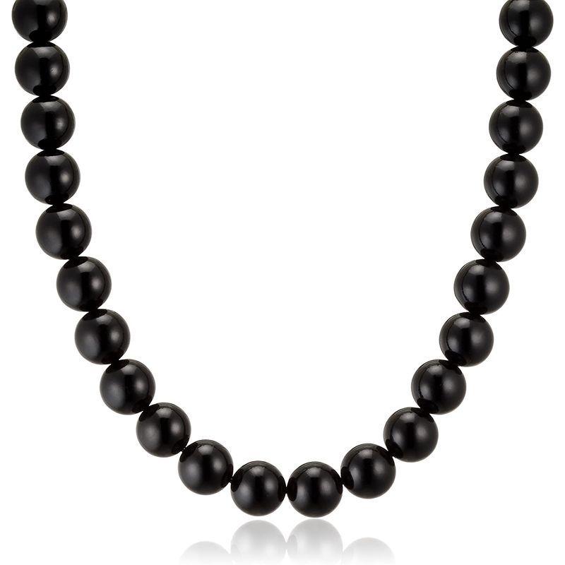 ジュエリーシンワ Jewelry Shinwa 天然ジェット(10mm丸玉)ネックレス42cmサイズ jn0212-42 Jewelry Shinwa 天然ジェット 10mm丸玉 ネックレス42cmサイズ jn0212