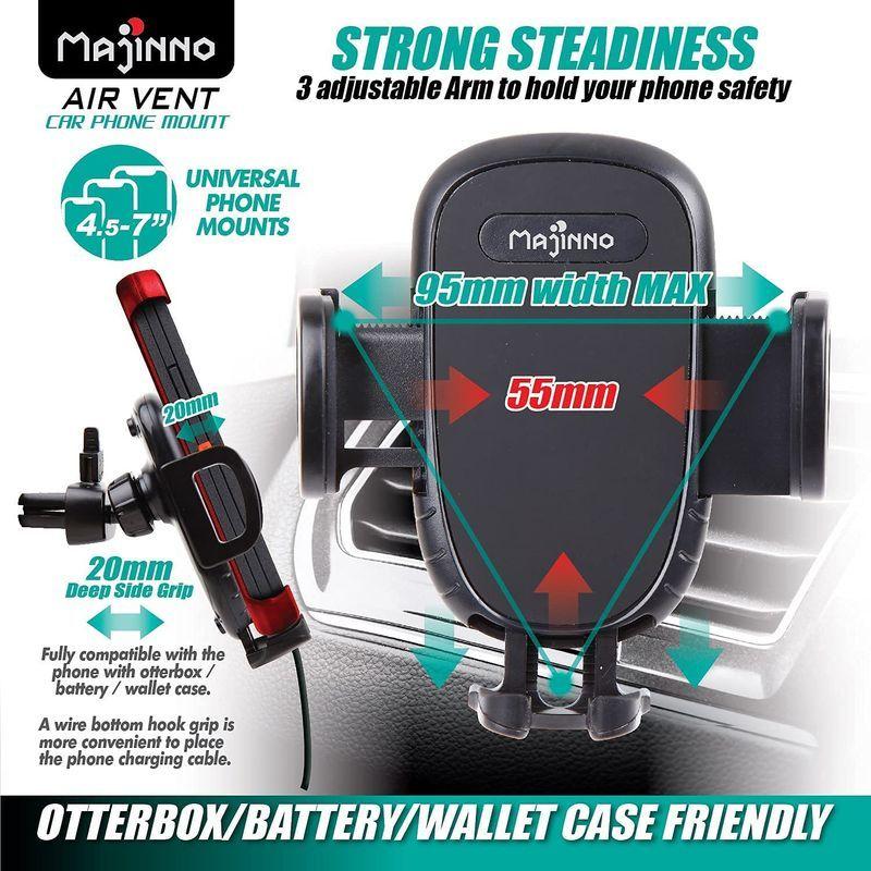 自動車用 カーフォンマウントホルダー アップグレード版 ユニバーサル 携帯電話 カーエアベント マウントホルダー クレードル iPhone