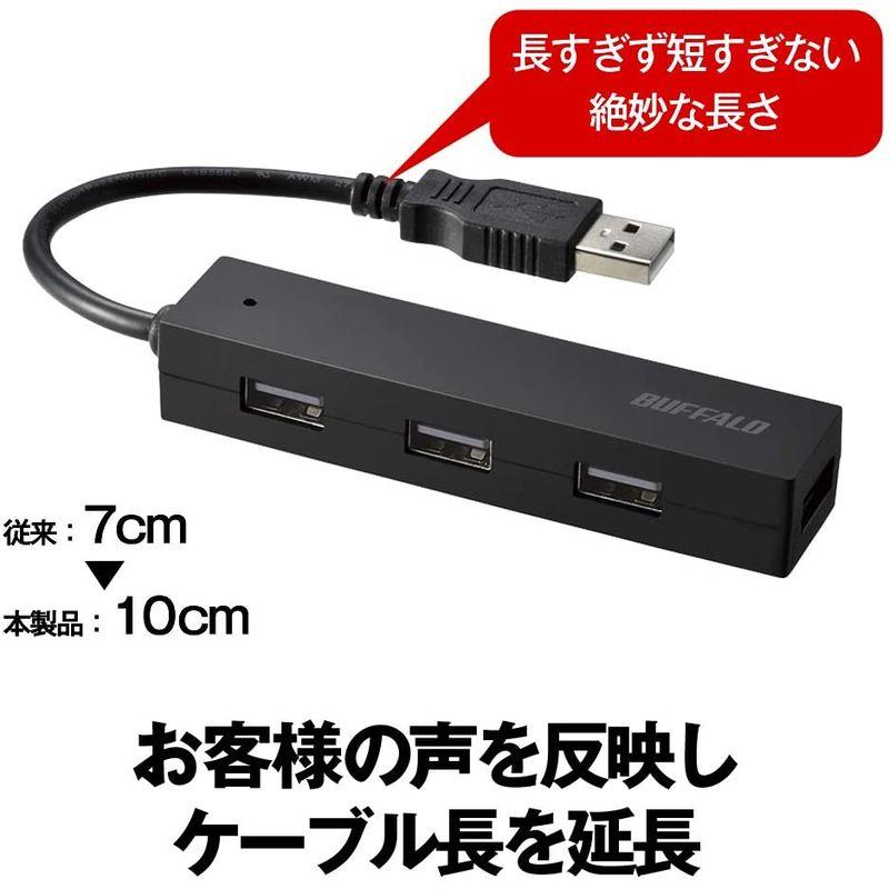 Sherry 480MBps伝送 4ポート高速 HUB USB2.0基準 ブラック パソコン、タブレットに適用する