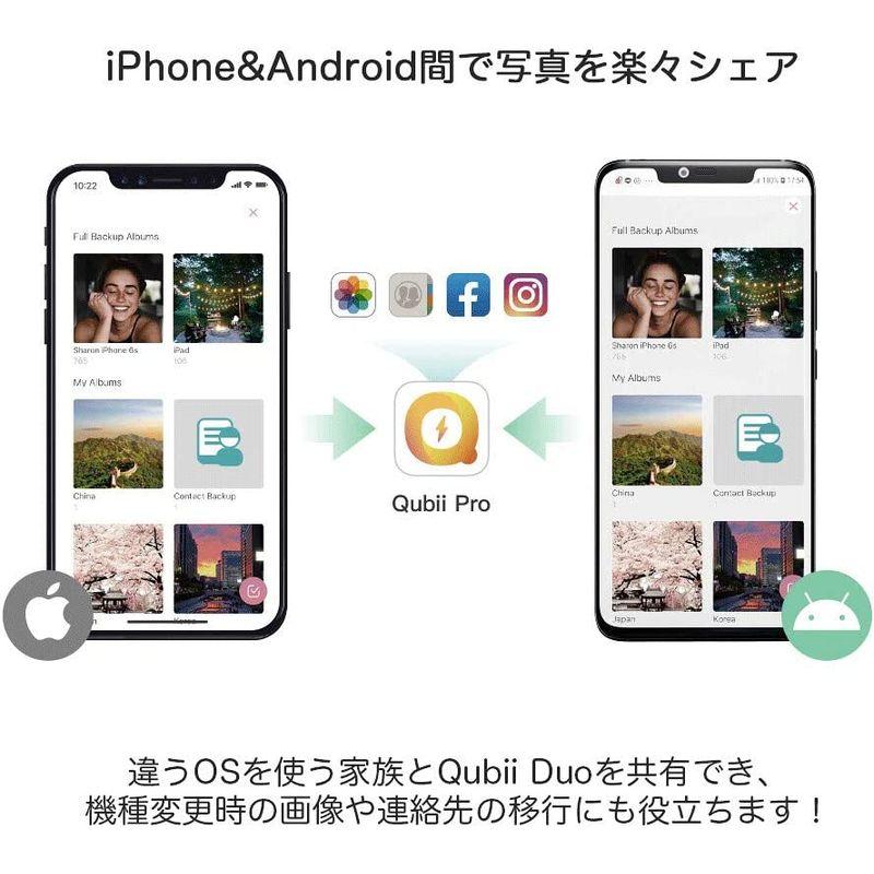 格安店 Maktar Qubii Duo USB Type C ホワイト 充電しながら自動バックアップ SDロック機能搭載 iphone バックアッ