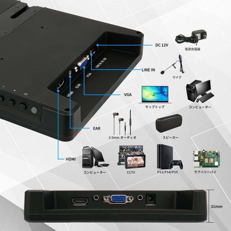 新品未使用　WIMAXIT 10.1インチ モバイルモニター　HDMI VGA WIMAXIT モバイルモニター 10.1インチ モバイルディスプレイ 1920x1080